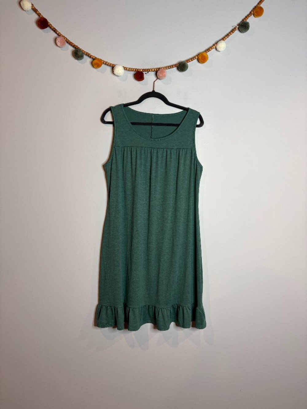 🔆 Amazon green casual babydoll dress